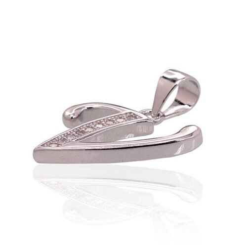 Alternative view of Silver pendant with Zirkons