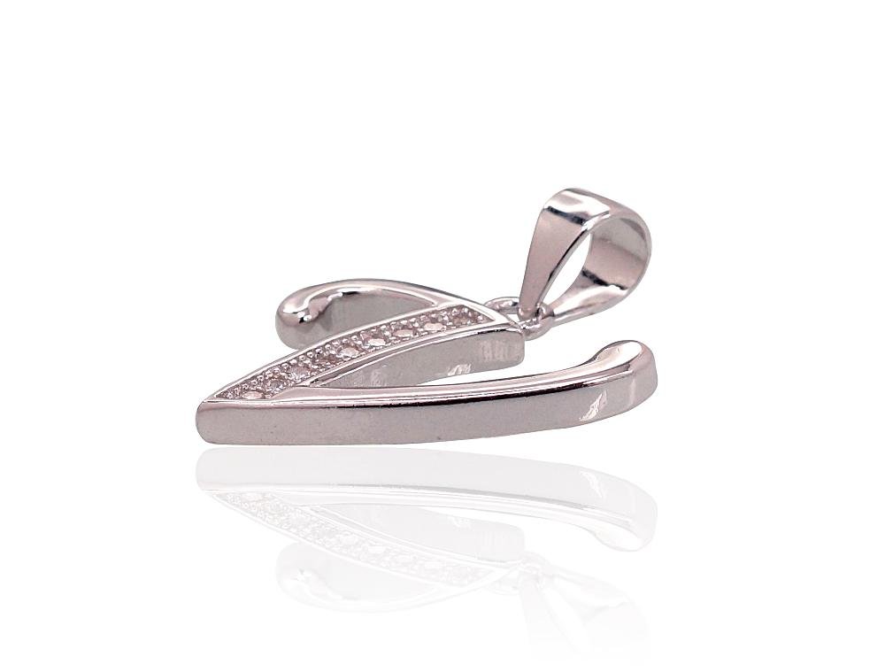 Silver pendant with Zirkons - Image 2