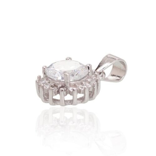 Alternative view of Silver pendant with Zirkons