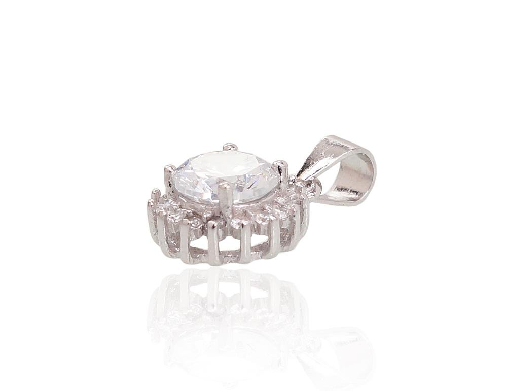 Silver pendant with Zirkons - Image 2