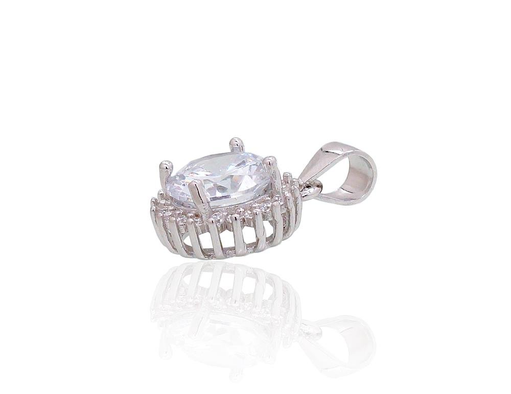 Silver pendant with Zirkons - Image 3