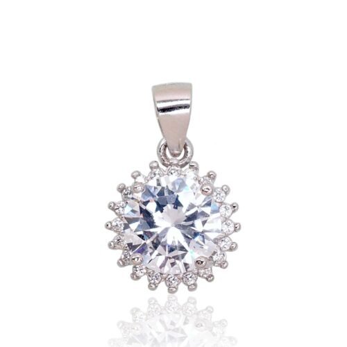 Silver pendant with Zirkons