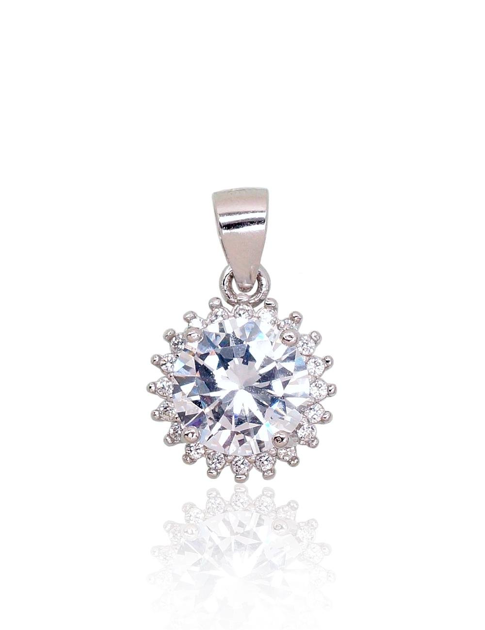Silver pendant with Zirkons