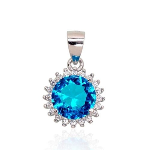 Silver pendant with Zirkons