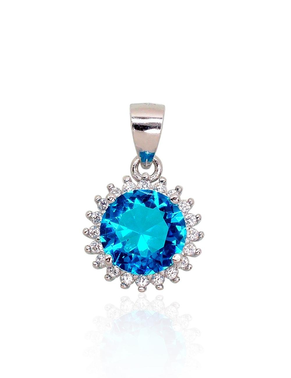 Silver pendant with Zirkons