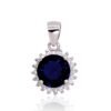 Silver pendant with Zirkons