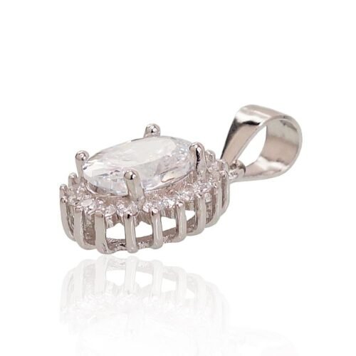 Alternative view of Silver pendant with Zirkons