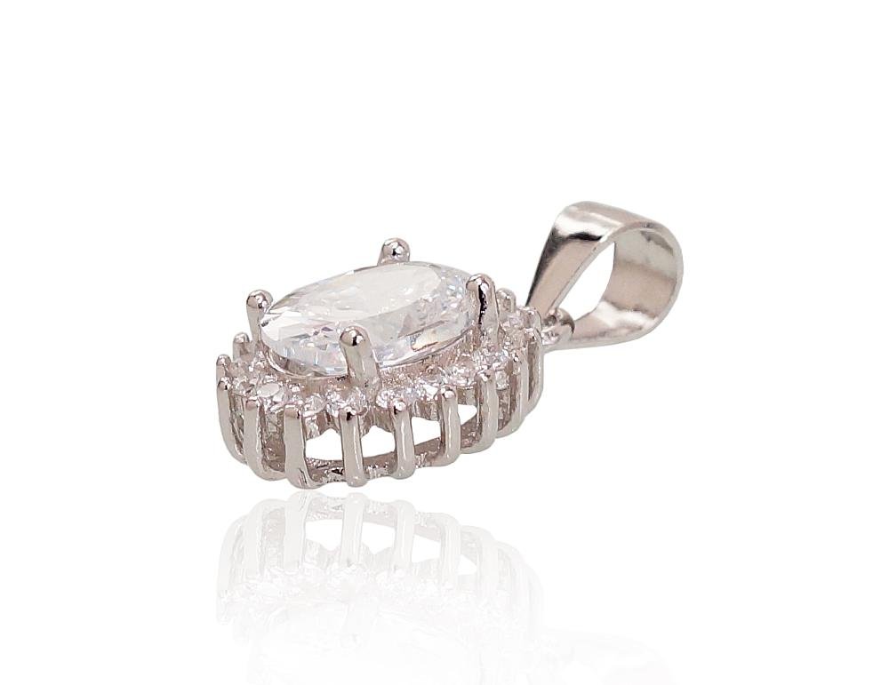 Silver pendant with Zirkons - Image 2
