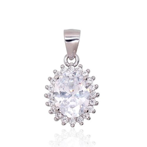 Silver pendant with Zirkons