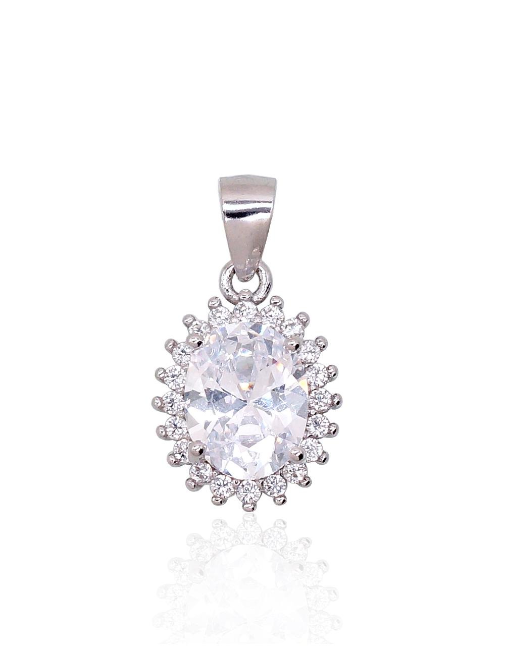 Silver pendant with Zirkons