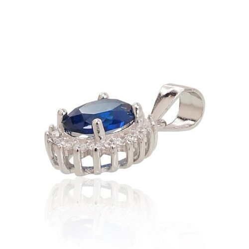 Alternative view of Silver pendant with Zirkons