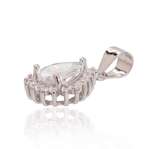 Alternative view of Silver pendant with Zirkons