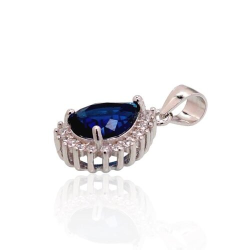 Alternative view of Silver pendant with Zirkons