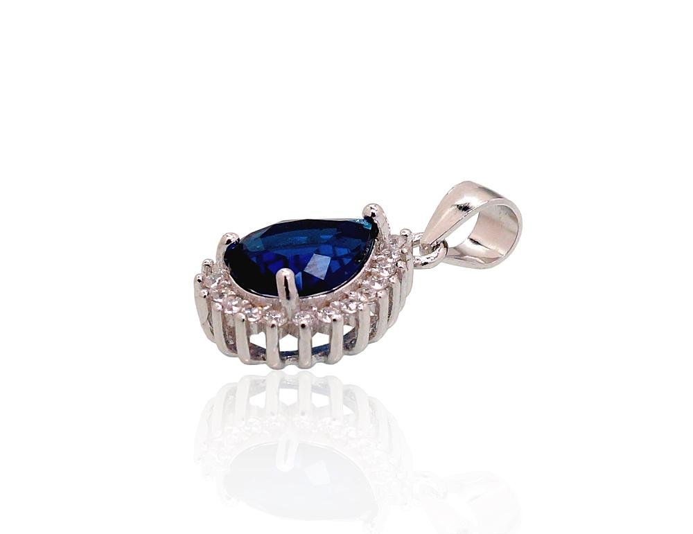 Silver pendant with Zirkons - Image 2