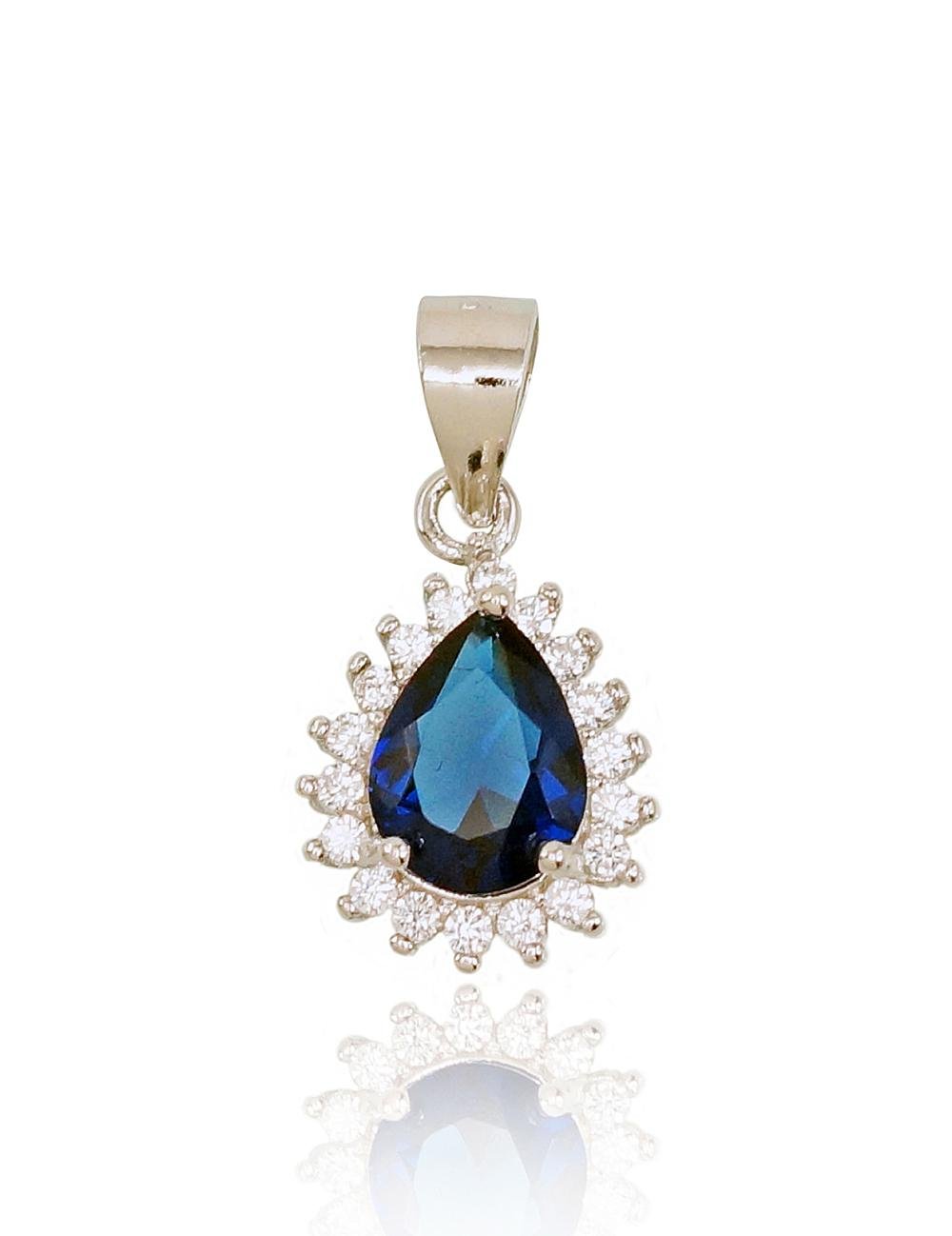 Silver pendant with Zirkons