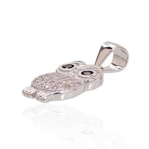 Alternative view of Silver pendant with Zirkons