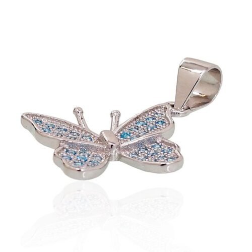 Alternative view of Silver pendant with Zirkons