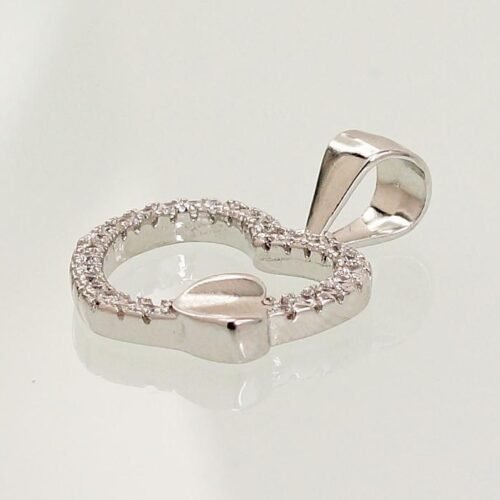 Alternative view of Silver pendant with Zirkons