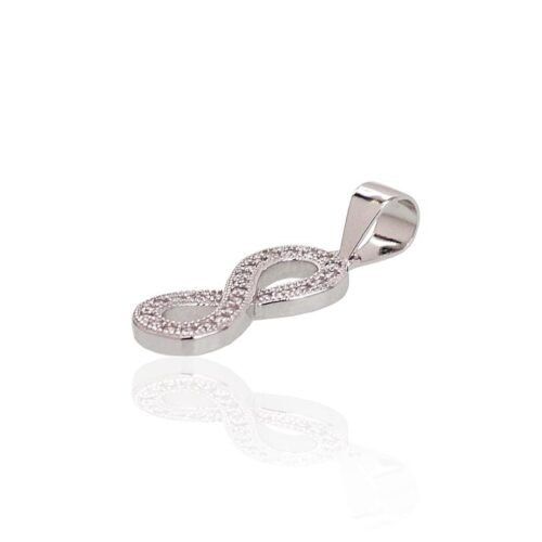 Alternative view of Silver pendant with Zirkons