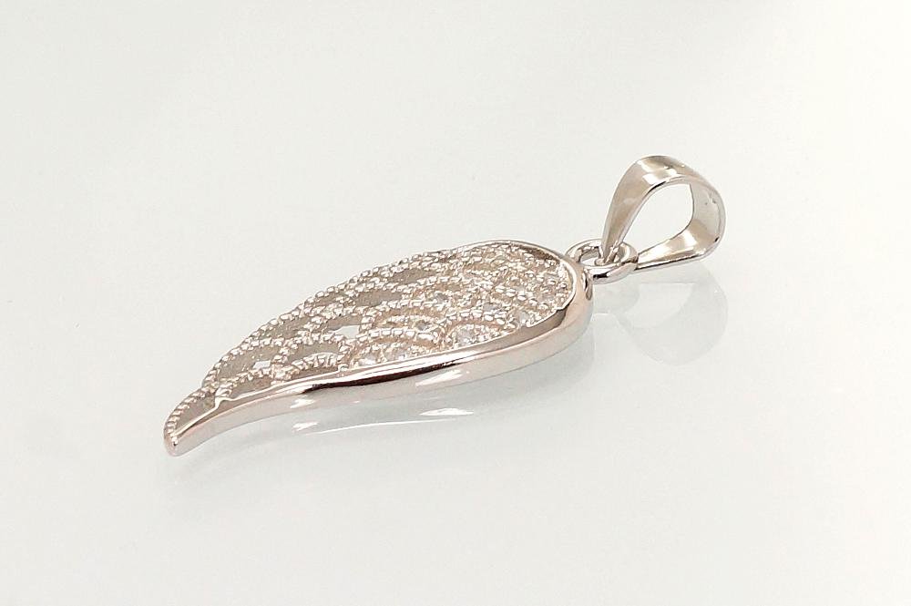 Silver pendant with Zirkons - Image 2