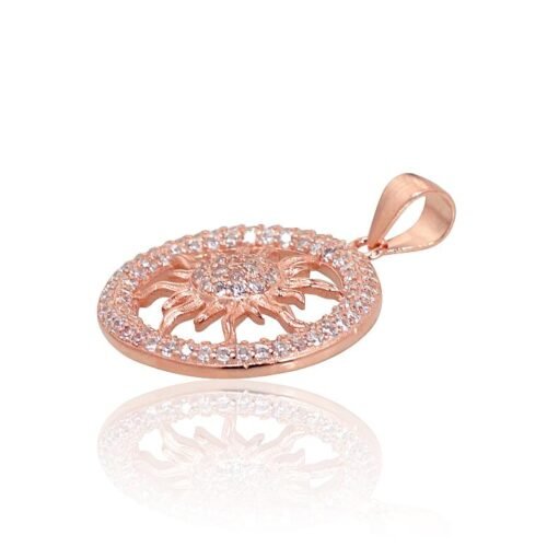 Alternative view of Silver pendant with Zirkons
