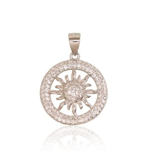 Silver pendant with Zirkons