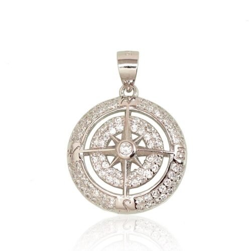 Silver pendant with Zirkons