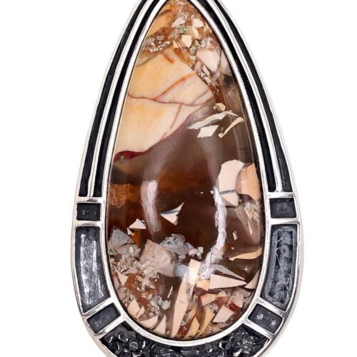 Silver pendant with Jasper