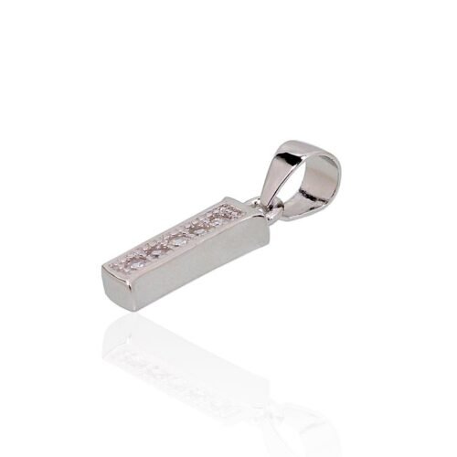 Alternative view of Silver pendant with Zirkons