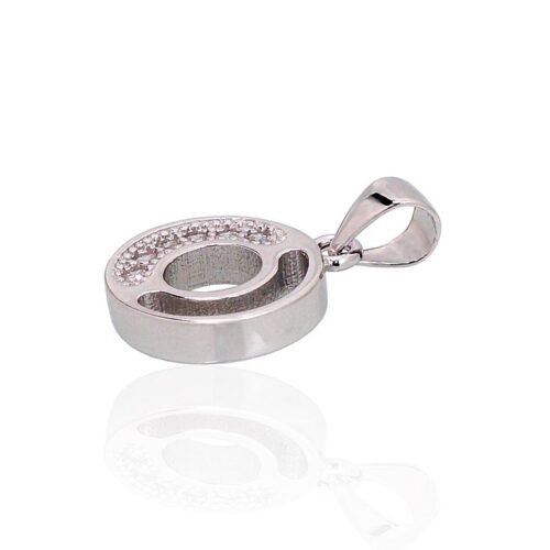 Alternative view of Silver pendant with Zirkons
