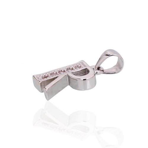 Alternative view of Silver pendant with Zirkons