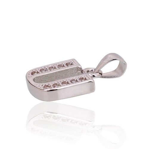 Alternative view of Silver pendant with Zirkons