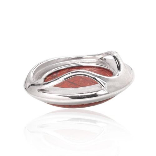 Alternative view of Silver pendant with Jasper