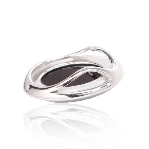 Alternative view of Silver pendant with Onix