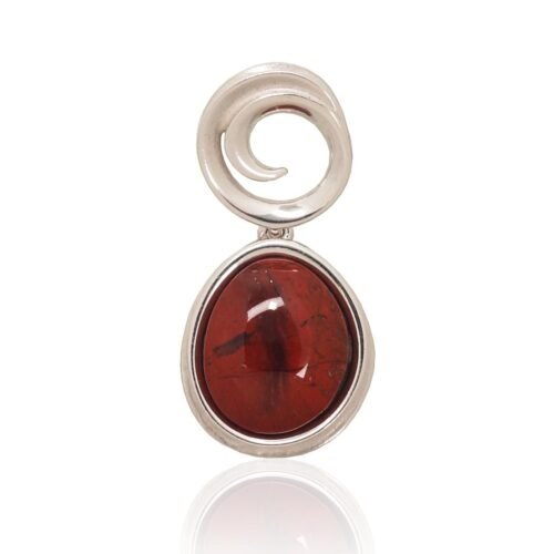 Silver pendant with Jasper