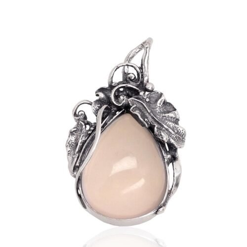 Silver pendant with Pink Quarz