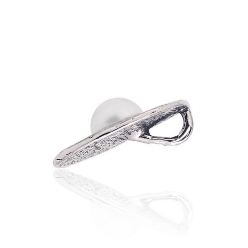 Alternative view of Silver pendant with Fresh-water Pearl