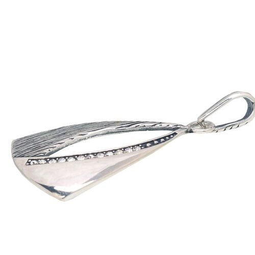 Alternative view of Silver pendant with Zirkons