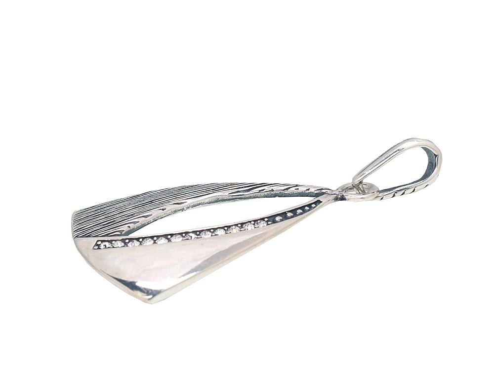 Silver pendant with Zirkons - Image 2