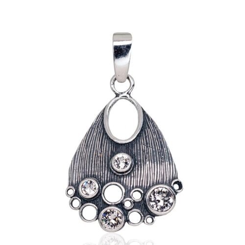 Silver pendant with Zirkons