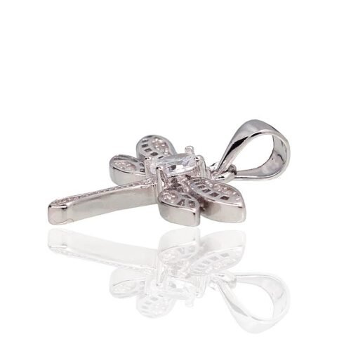 Alternative view of Silver pendant with Zirkons