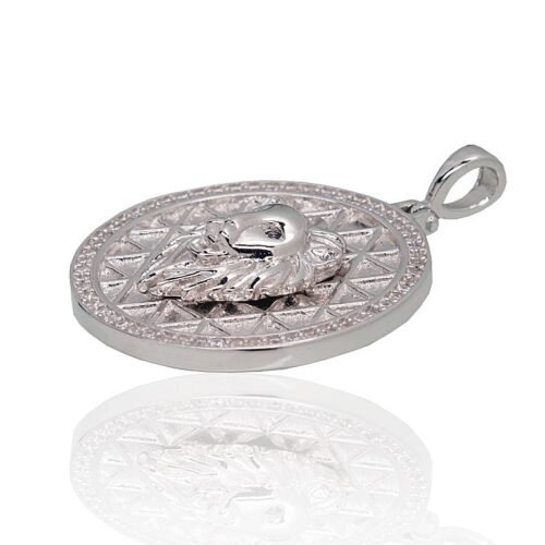Alternative view of Silver pendant with Zirkons