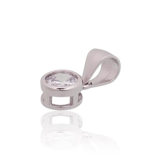 Alternative view of Silver pendant with Zirkons