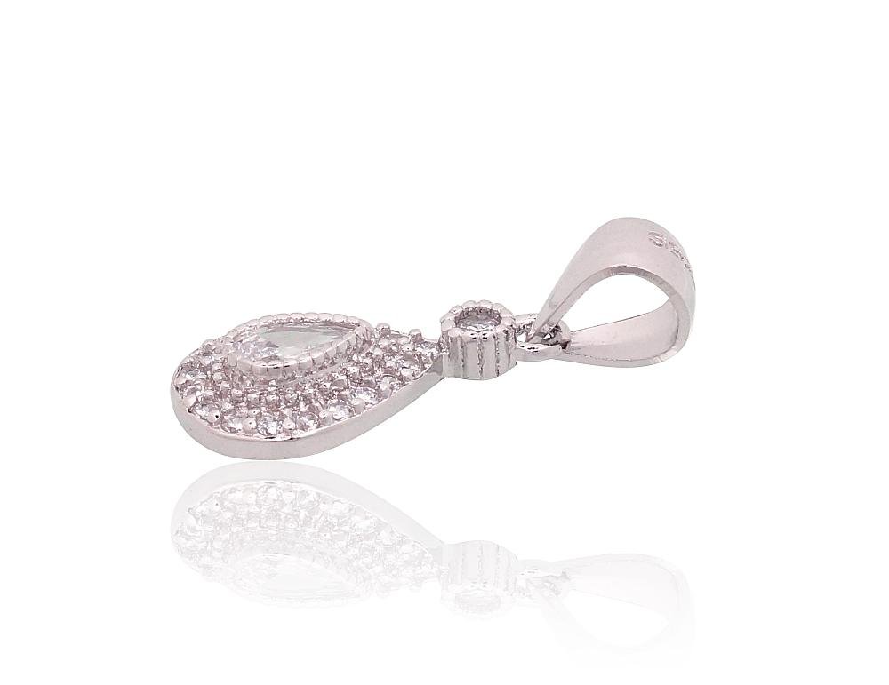 Silver pendant with Zirkons - Image 2