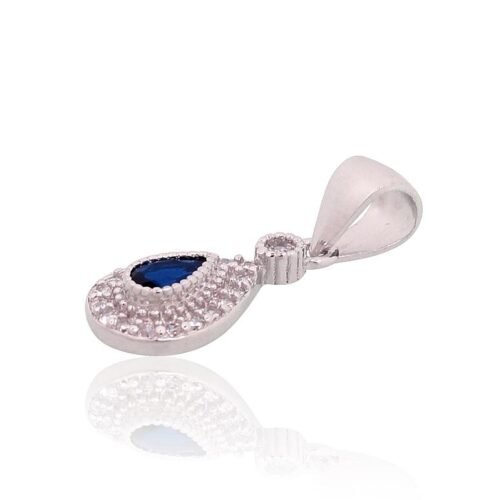 Alternative view of Silver pendant with Zirkons
