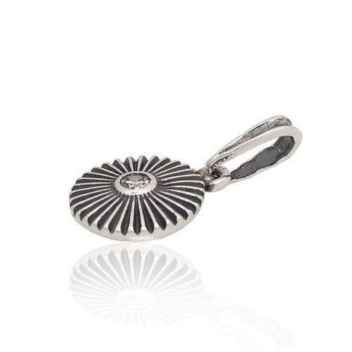 Alternative view of Silver pendant with Zirkons