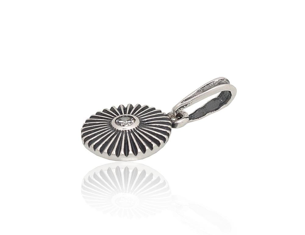 Silver pendant with Zirkons - Image 2