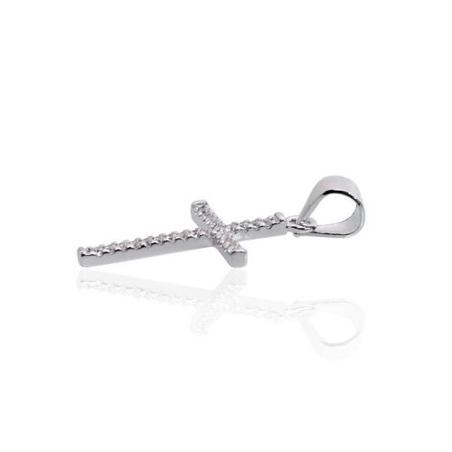 Alternative view of Silver pendant with Zirkons
