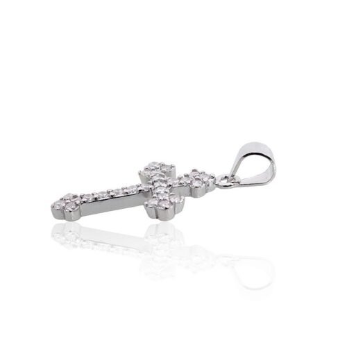 Alternative view of Silver pendant with Zirkons
