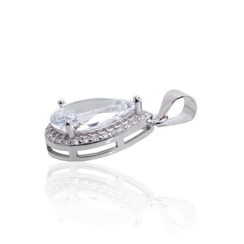 Alternative view of Silver pendant with Zirkons